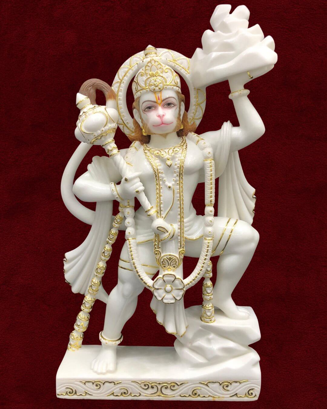 Marble Hanuman Ji - Style 3